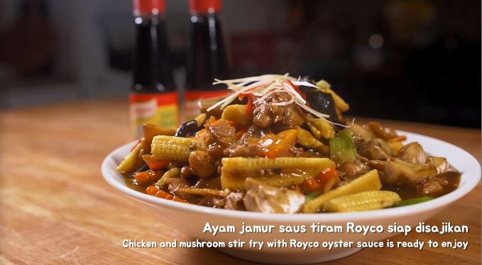 Ayam Jamur Saus Tiram Royco