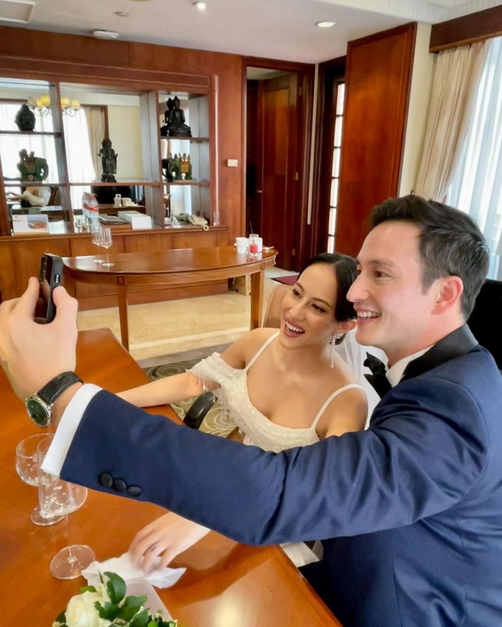 Mike Lewis dan Janisaa Pradja resmi menikah © Instagram