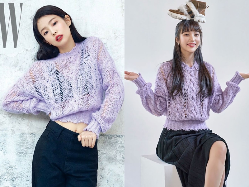 Jennie Blackpink kembaran baju sama Joy Red Velvet © berbagai sumber