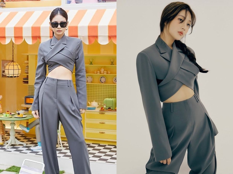 Jennie Blackpink kembaran baju sama Joy Red Velvet © berbagai sumber