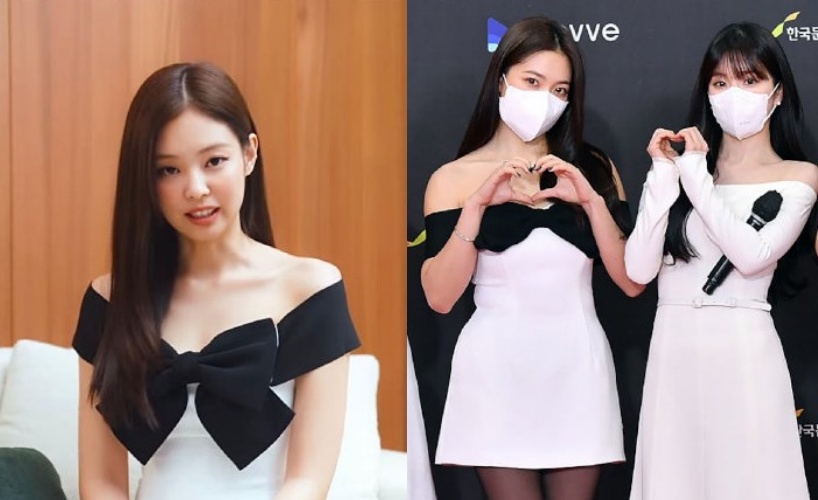 Jennie Blackpink kembaran baju sama Joy Red Velvet © berbagai sumber