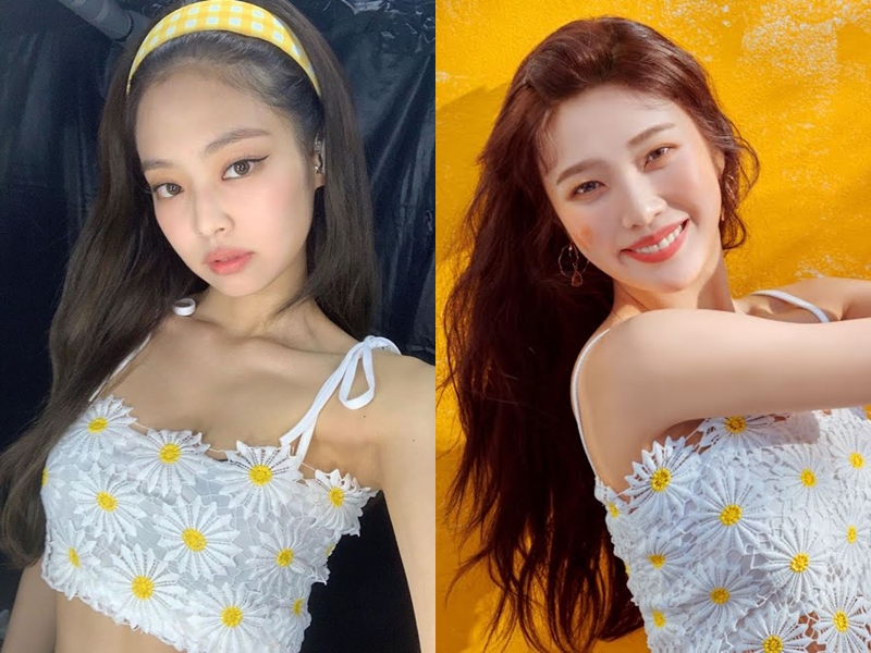 Jennie Blackpink kembaran baju sama Joy Red Velvet © berbagai sumber