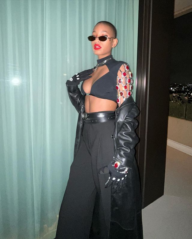 Gaya Willow Smith dengan rambut botak © berbagai sumber