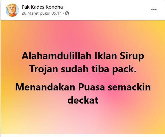 status bapak bapak pas ramadan © berbagai sumber