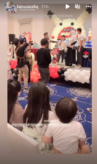 Momen Fairuz A Rafiq rayakan ultah ke-10 King Faaz © Instagram