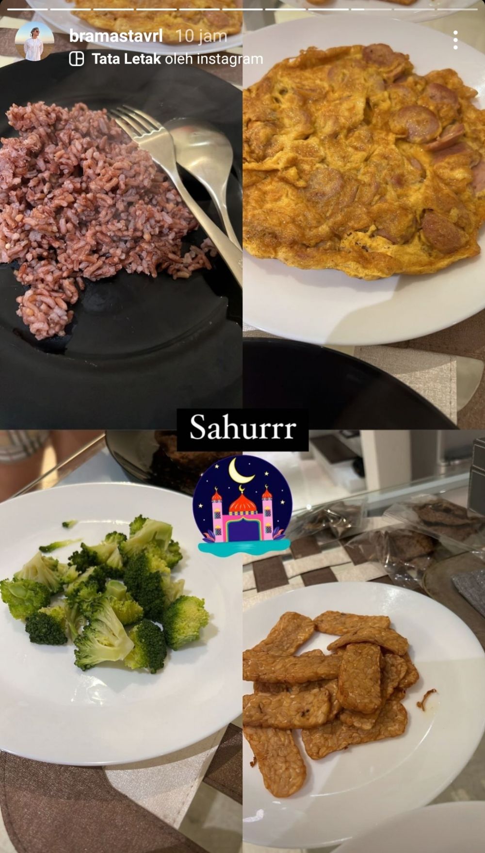 Menu sahur hari pertama 19 seleb, komplet, lezat, dan menggugah selera