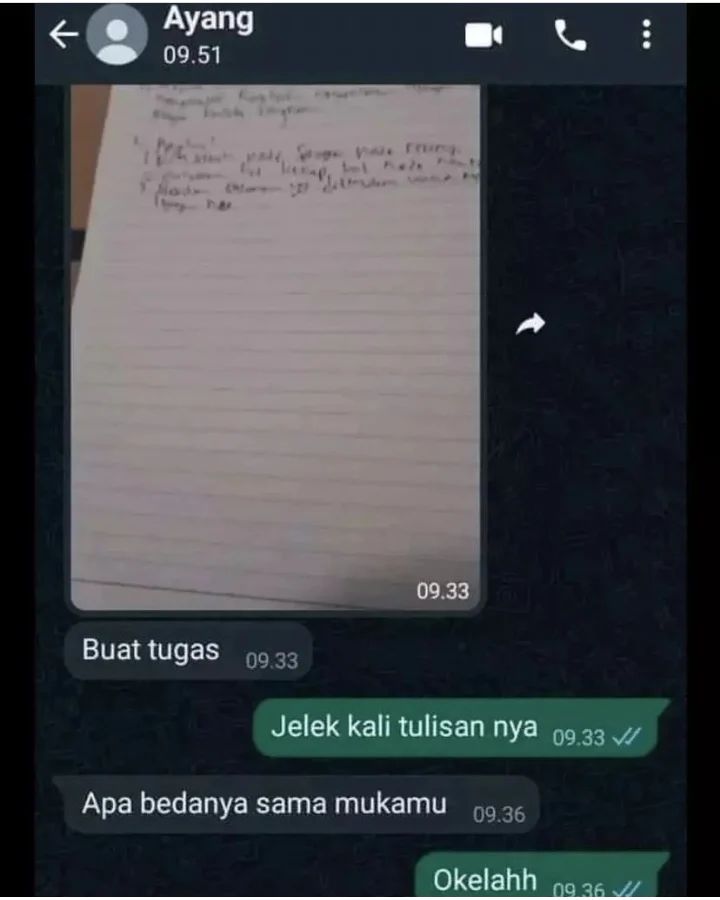 jawaban teman di chat ngeselin © berbagai sumber