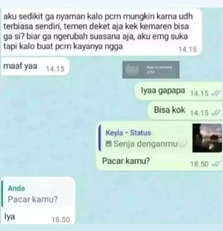 jawaban teman di chat ngeselin © berbagai sumber