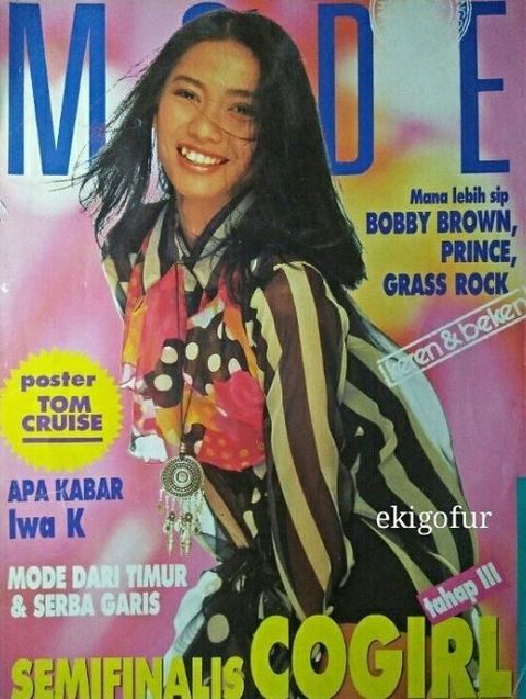 7 Potret lawas Anggun C Sasmi jadi model sampul majalah, gaya rocker