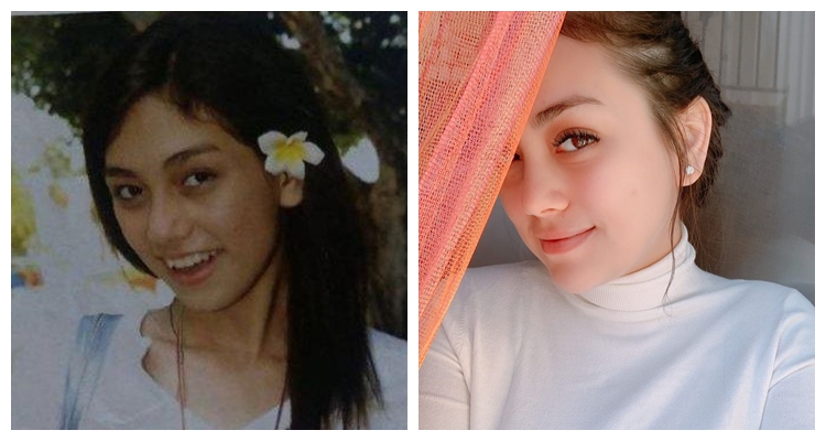 potret dulu dan kini Celine Evangelista © berbagai sumber potret dulu dan kini Celine Evangelista © berbagai sumber