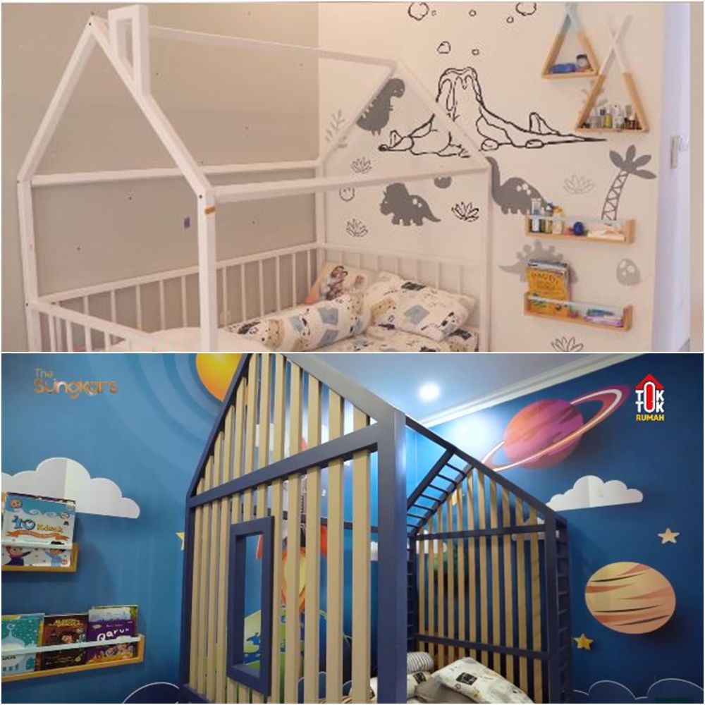 9 Penampakan kamar anak Shireen Sungkar sebelum dan sesudah renovasi