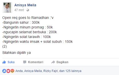 Meme jasa bangunin sahur © berbagai sumber Meme jasa bangunin sahur © berbagai sumber