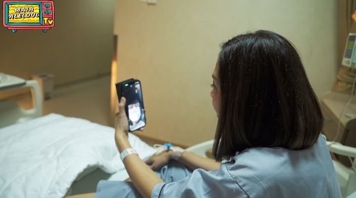 momen maia estianty dilarikan ke rumah sakit © YouTube