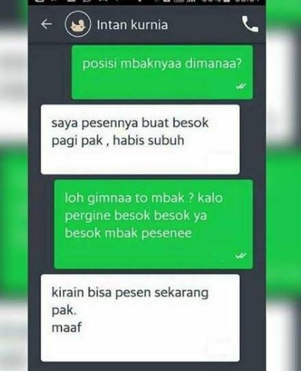 driver ojek online dapat orderan malam © Instagram