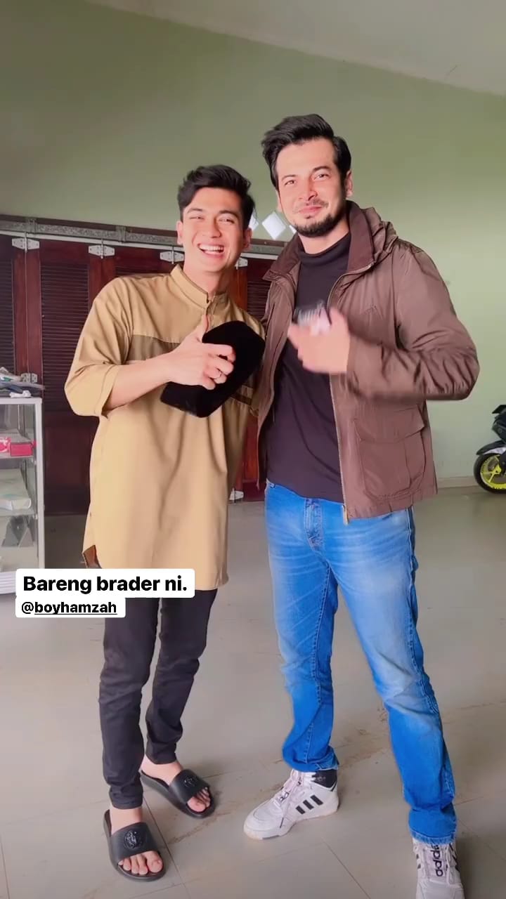 momen pertemuan teuku ryan dan boy hamzah © instagram
