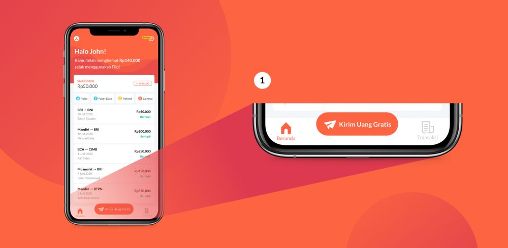 Cara transfer Flip ke GoPay © 2022 brilio.net