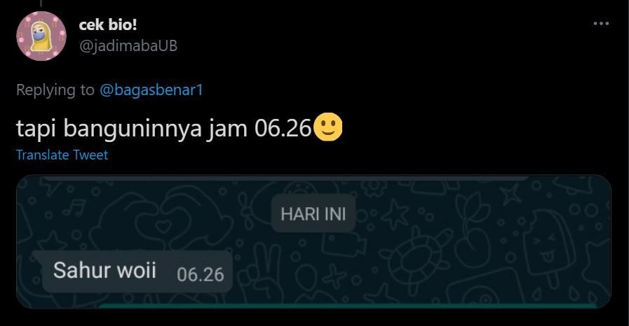 chat lucu bangunin sahur © berbagai sumber
