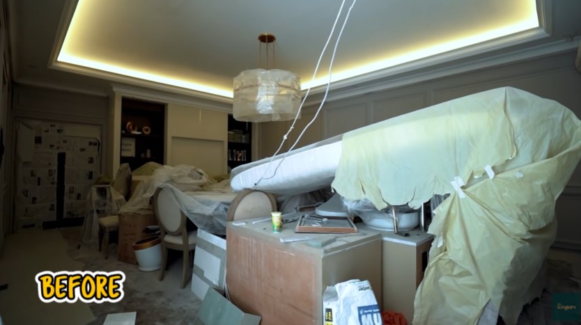 Potret ruang tamu Shireen Sungkar usai renovasi © YouTube Potret ruang tamu Shireen Sungkar usai renovasi © YouTube