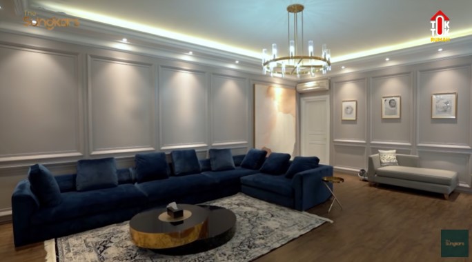 Potret ruang tamu Shireen Sungkar usai renovasi © YouTube