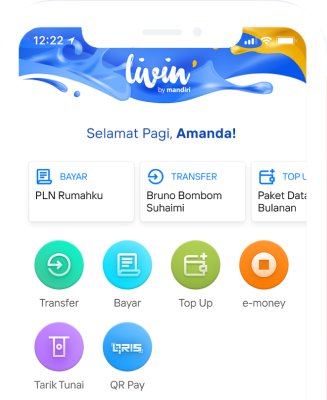 transfer uang Mandiri lewat m-banking © 2022 brilio.net