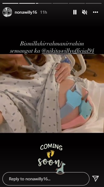 momen persalinan Nikita Willy © Instagram