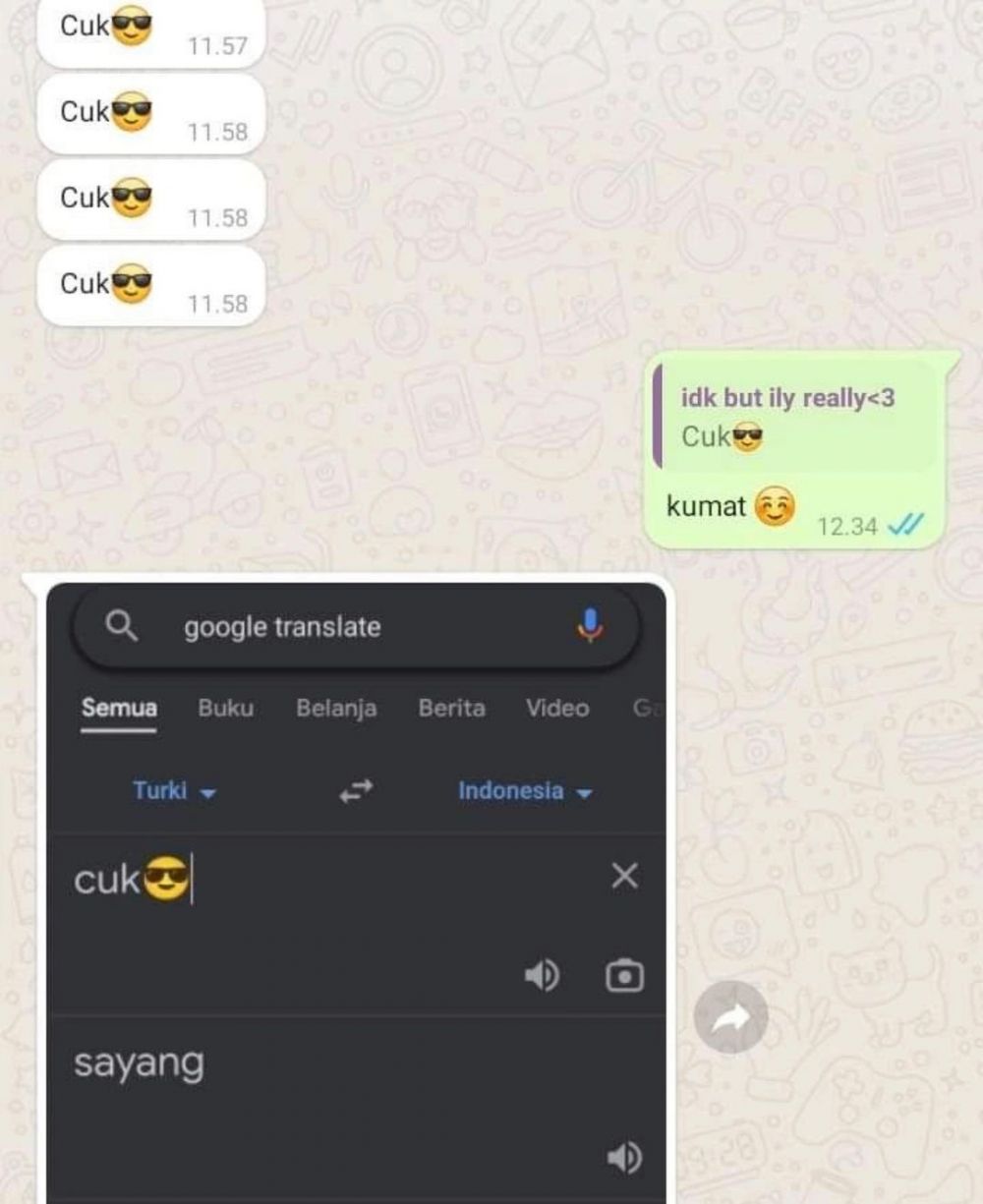 chat udah salah sangka aja nih © Instagram