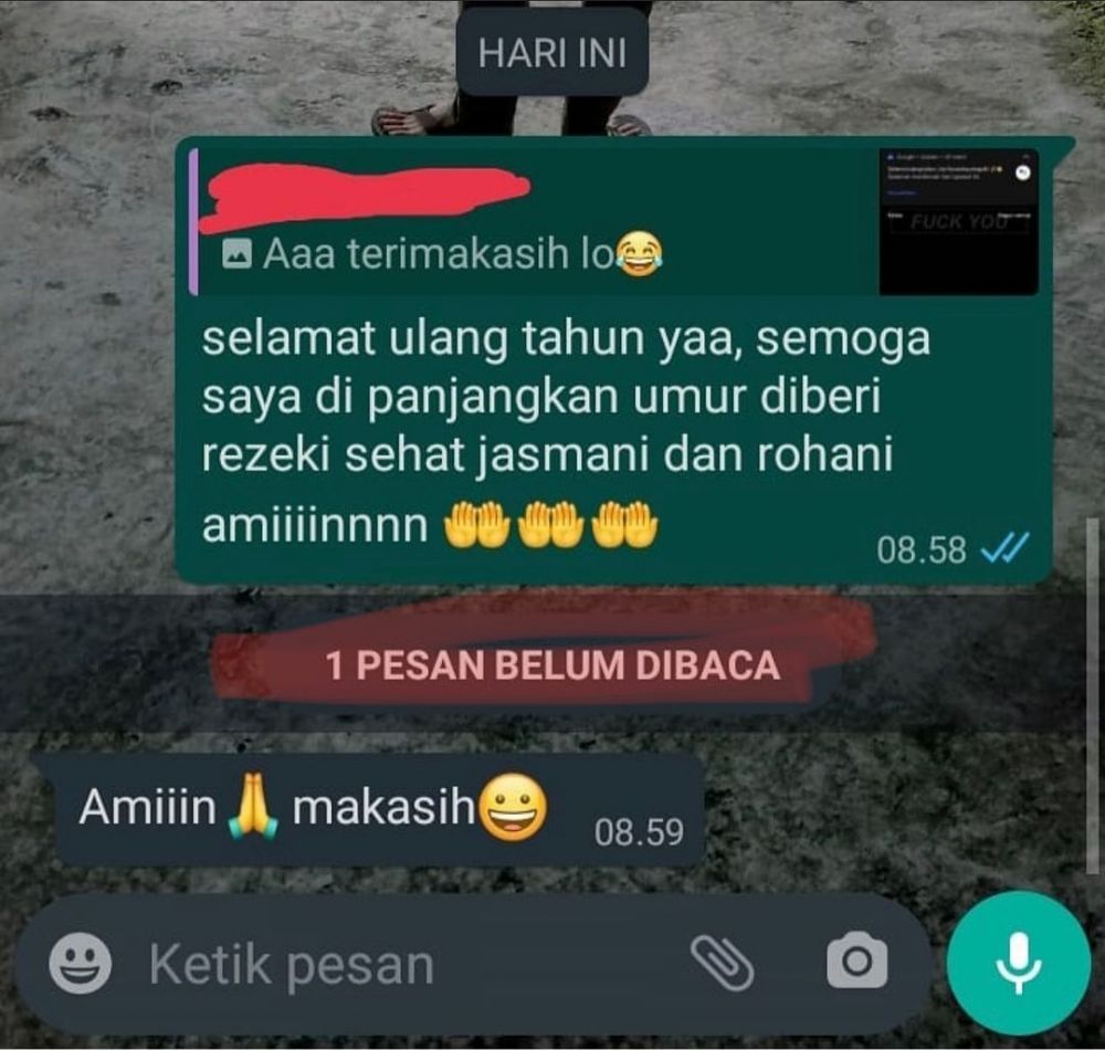 chat udah salah sangka aja nih © Instagram