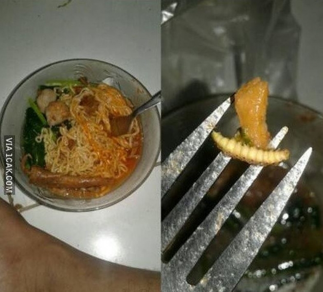 momen pas makan bakso jadi apes banget © berbagai sumber