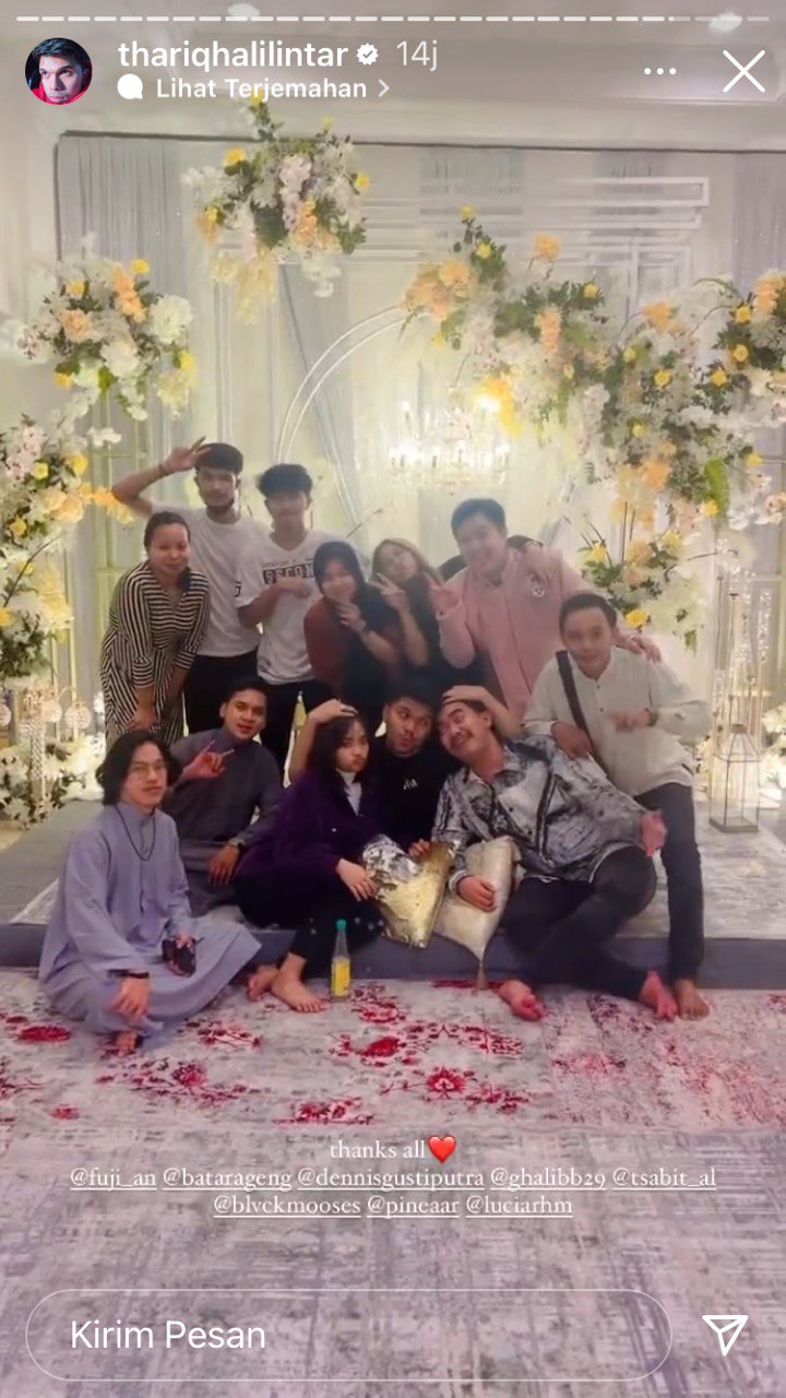 acara syukuran rumah baru Thariq Halilintar © berbagai sumber acara syukuran rumah baru Thariq Halilintar © berbagai sumber