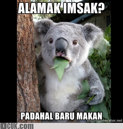 meme momen jelang imsak kocak © berbagai sumber