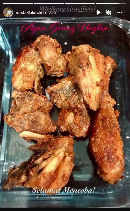 9 Langkah Bella Saphira bikin ayam goreng ungkep, gurih pakai santan