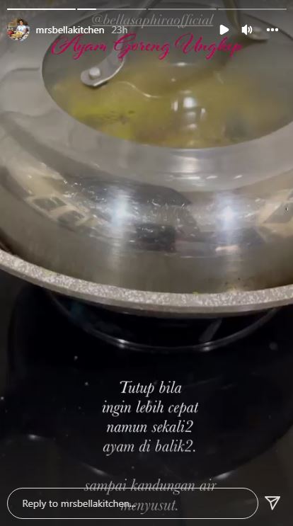 9 Langkah Bella Saphira bikin ayam goreng ungkep, gurih pakai santan