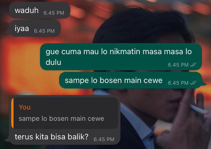 chat malah akhirnya merayu © Instagram