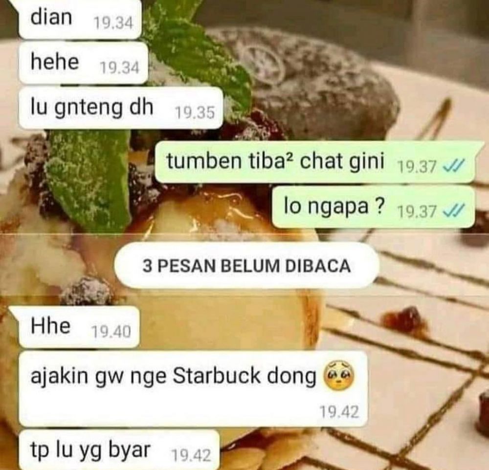 chat malah akhirnya merayu © Instagram