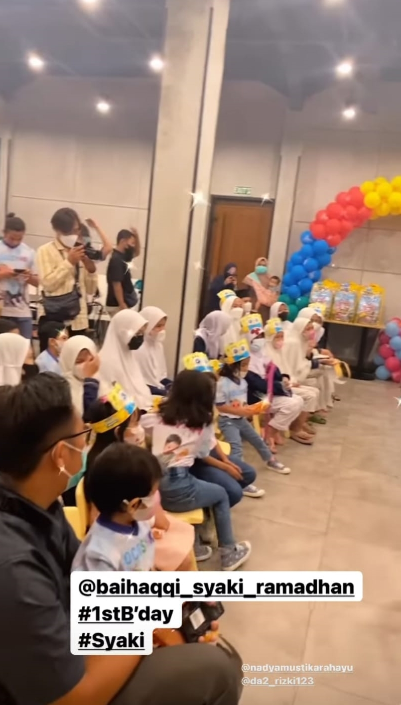 Momen Nadya Mustika rayakan ulang tahun Syaki © Instagram