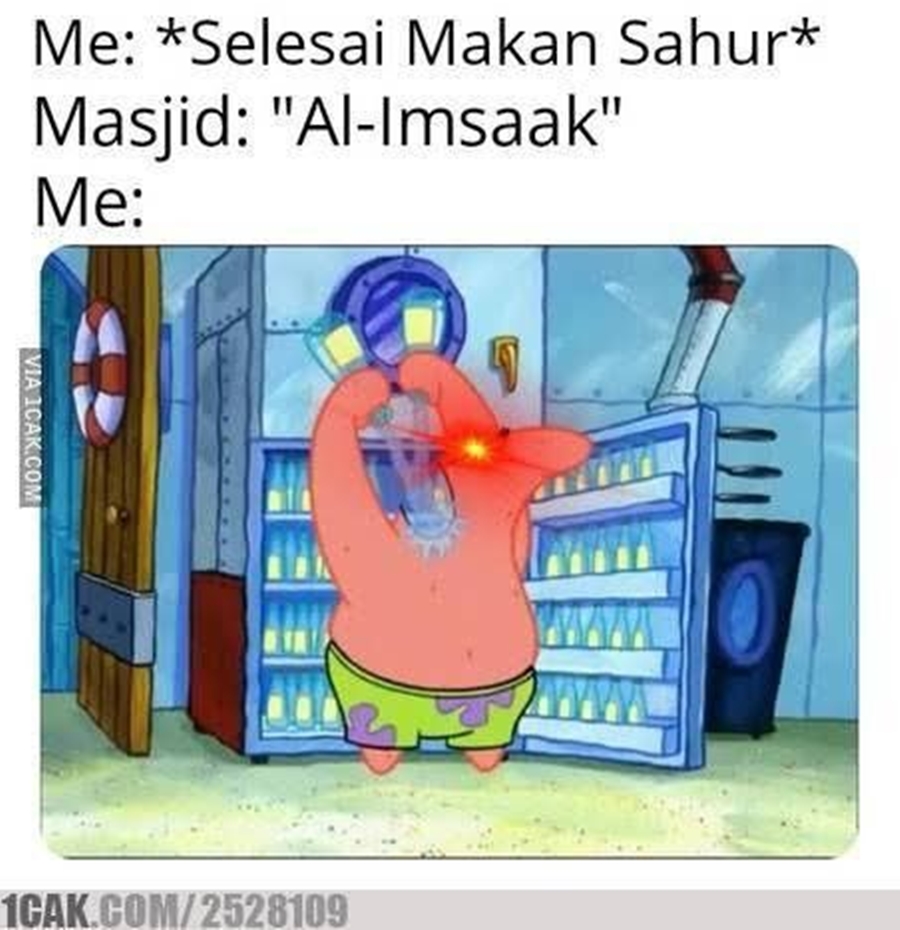 meme lucu sahur mepet imsak © berbagai sumber
