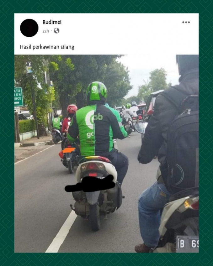 jaket nyeleneh driver ojek online © Instagram jaket nyeleneh driver ojek online © Instagram