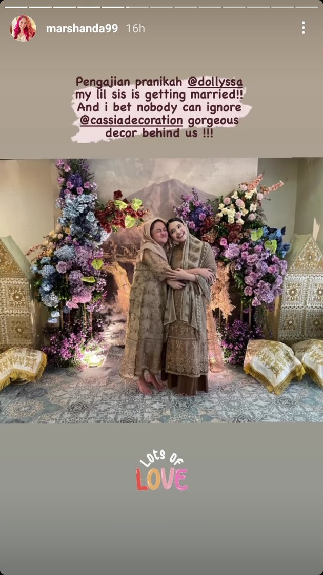 Momen pengajian jelang pernikahan Alyssa adik Marshanda © Instagram