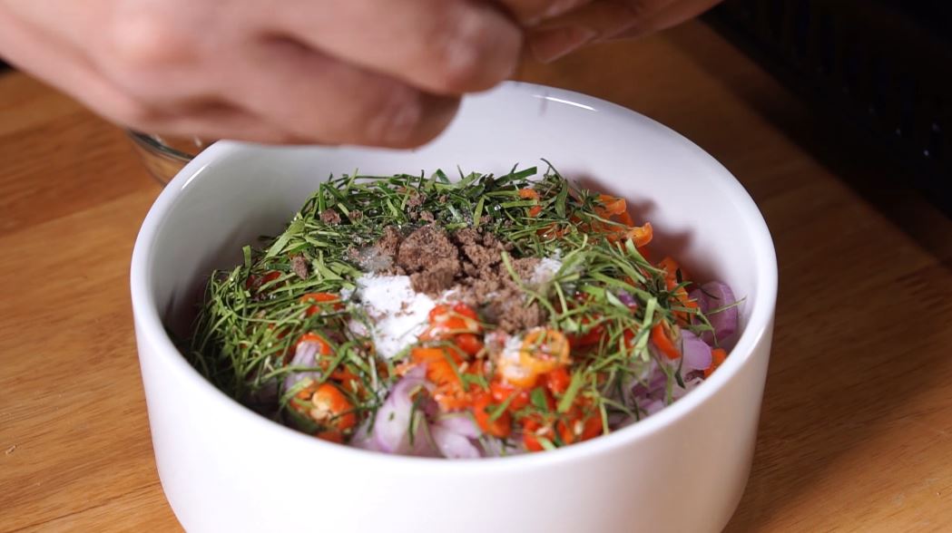 Ayam Popcorn Sambal Matah