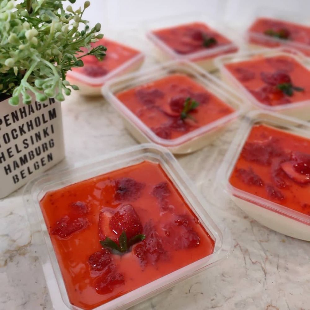 17 Resep puding buah susu untuk buka puasa, enak, kenyal, dan praktis