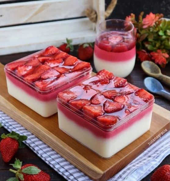 17 Resep puding buah susu untuk buka puasa, enak, kenyal, dan praktis