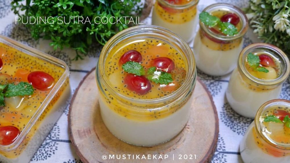 17 Resep puding buah susu untuk buka puasa, enak, kenyal, dan praktis