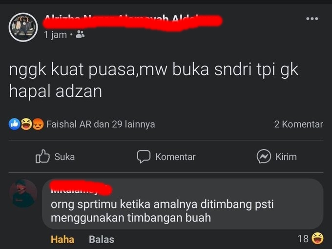 status lucu batal puasa © berbagai sumber