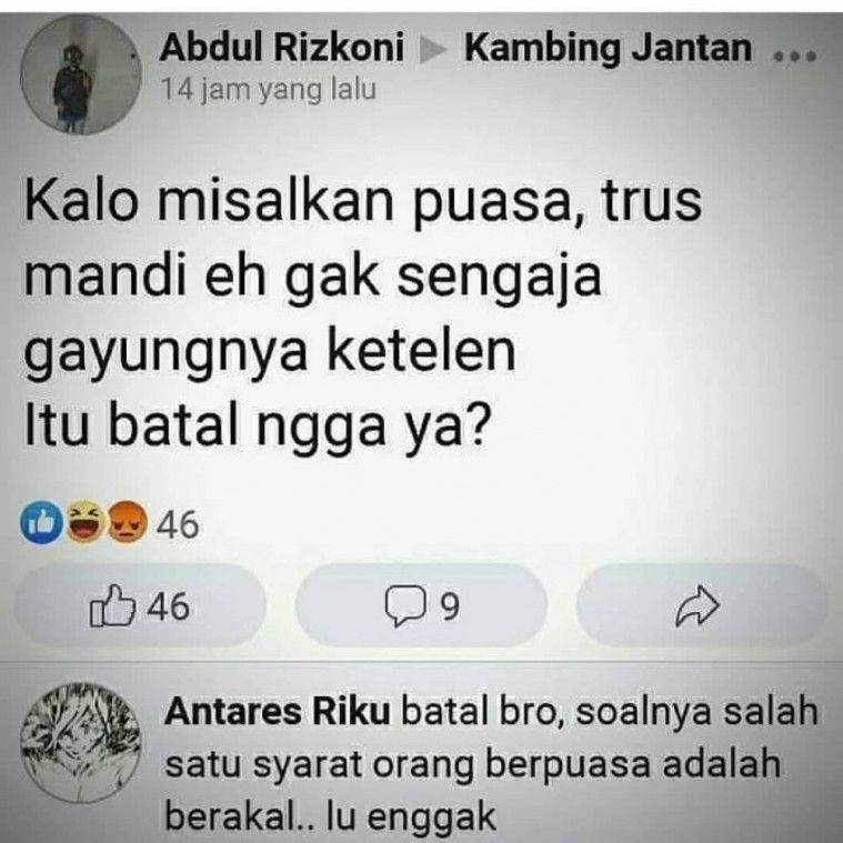 status lucu batal puasa © berbagai sumber