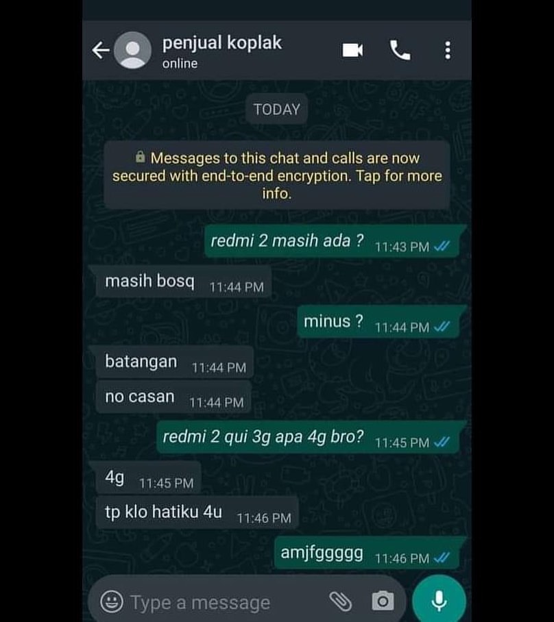 balasan chat bikin kesal dan bingung © Instagram
