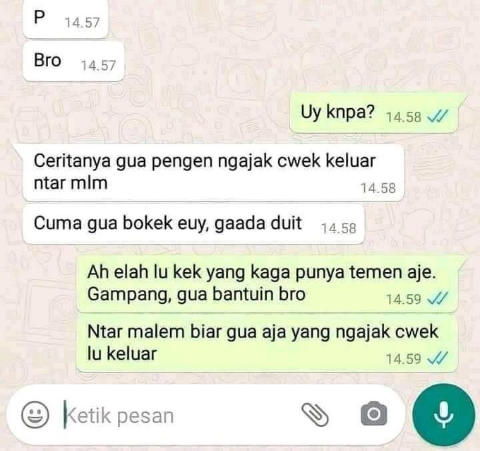 balasan chat bikin kesal dan bingung © Instagram