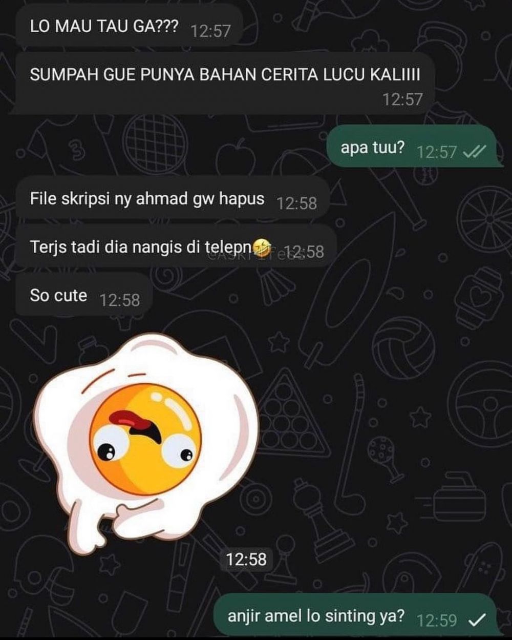 balasan chat bikin kesal dan bingung © Instagram