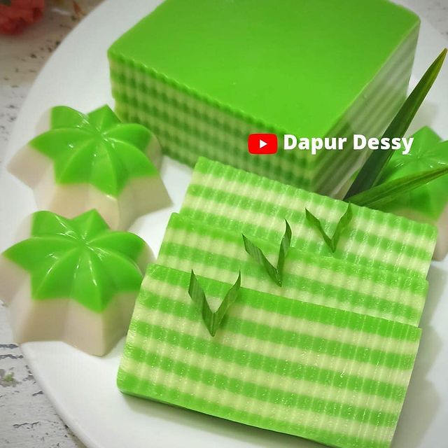 13 Cara membuat puding pandan untuk takjil, wangi dan lembut