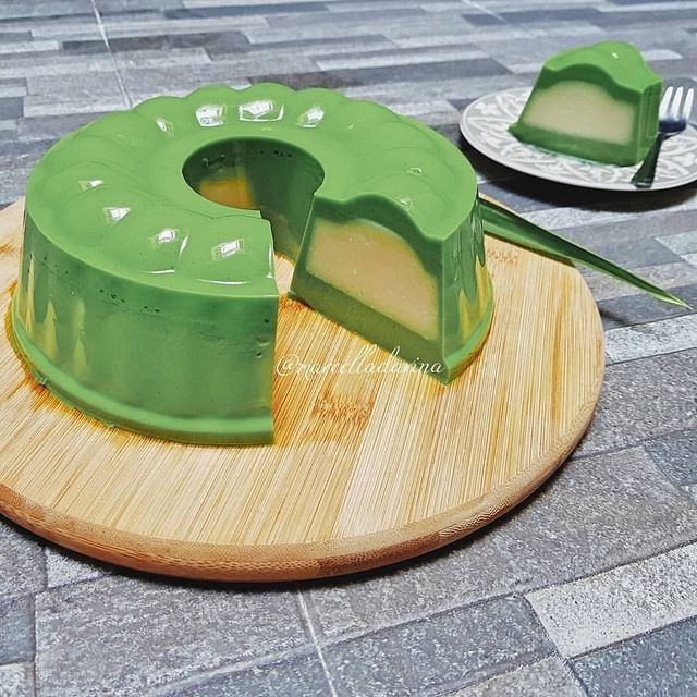 13 Cara membuat puding pandan untuk takjil, wangi dan lembut