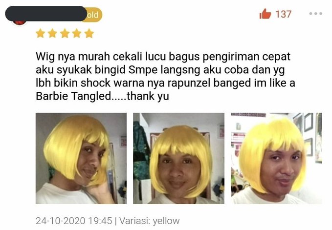 review dengan foto © Twitter review dengan foto © Twitter